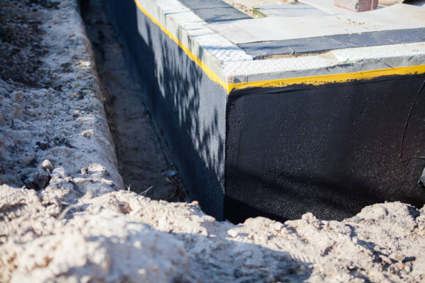 Residential Wet Basement Repair installation at a Coalton, OH home by SJ Waterproofing Pros